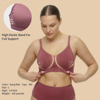 Under Control Nursing Bra 4-Pack - Wireless Maternity & Sleep Bra with Removable Pads - Comfortable Breastfeeding Bra (S-2XL)