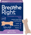 Breathe Right Nasal Strips, Relieves Nasal Congestion, Lavender Scent, Tan