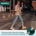 Welnove Gel Heel Protector Cups, Inserts Pads for Women Men, Plantar Fasciitis, Heels Spur, Achilles Tendonitis Dry Cracked Heel Support Cushion Black, Fit Best in Roomy Shoes (W 4.5-9 / M5-8)