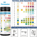 JUMXSRLE Urinalysis Test Strips, 14 Parameter Urine Test Strips, Accurate Results, Urinalysis Home Testing Stick Kit to Help Monitor Your Health, Urine Strips DipstickTests