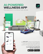 UREVO Smart Walking Pad, Standing Desk Treadmill with Double Shock Absorption, Quiet Operation, Workout APP with Track Insights and MIIT Mode, Plug and Play, Remote or APP Control for Home Office