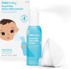 Frida Baby NoseFrida Saline Mist Nasal Inhaler, Decongestant Spray for Congestion & Allergy Relief for Babies + Kids, Nasal Saline Spray, Soothes Stuffy Nose & Sore Throat, Includes Mask