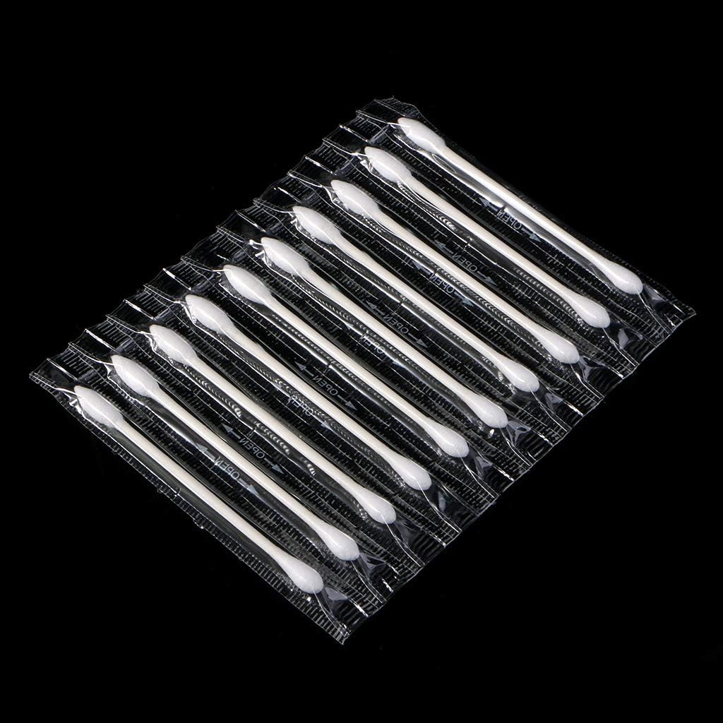 Individually Packaged Disposable Double Tipped Cotton Swabs for Travel Portable Cotton Swabs 100#