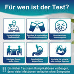 Helicobacter Pylori zestaw do testowania domu – 2-częściowy zestaw szybkiego testu do wykrywania pylori Helicobacter zapewnia dokładne wyniki w ciągu 10-15 minut, łatwy do odczytania i użytkowania