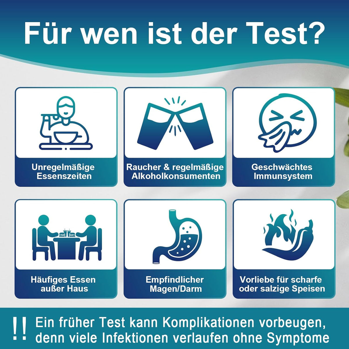Helicobacter Pylori zestaw do testowania domu – 2-częściowy zestaw szybkiego testu do wykrywania pylori Helicobacter zapewnia dokładne wyniki w ciągu 10-15 minut, łatwy do odczytania i użytkowania