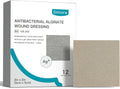 Dimora Upgrade Silver Calcium Alginate Wound Dressing -Antibacterial Non Stick Gauze for Wounds Care, Highly Absorbent Sterile Bandage Pads with Ag, 2'' x 2'' Patches 12 Packs Individual
