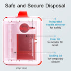 Sharps Container - Small Sharps Containers for Home Use, Travel & Disposal