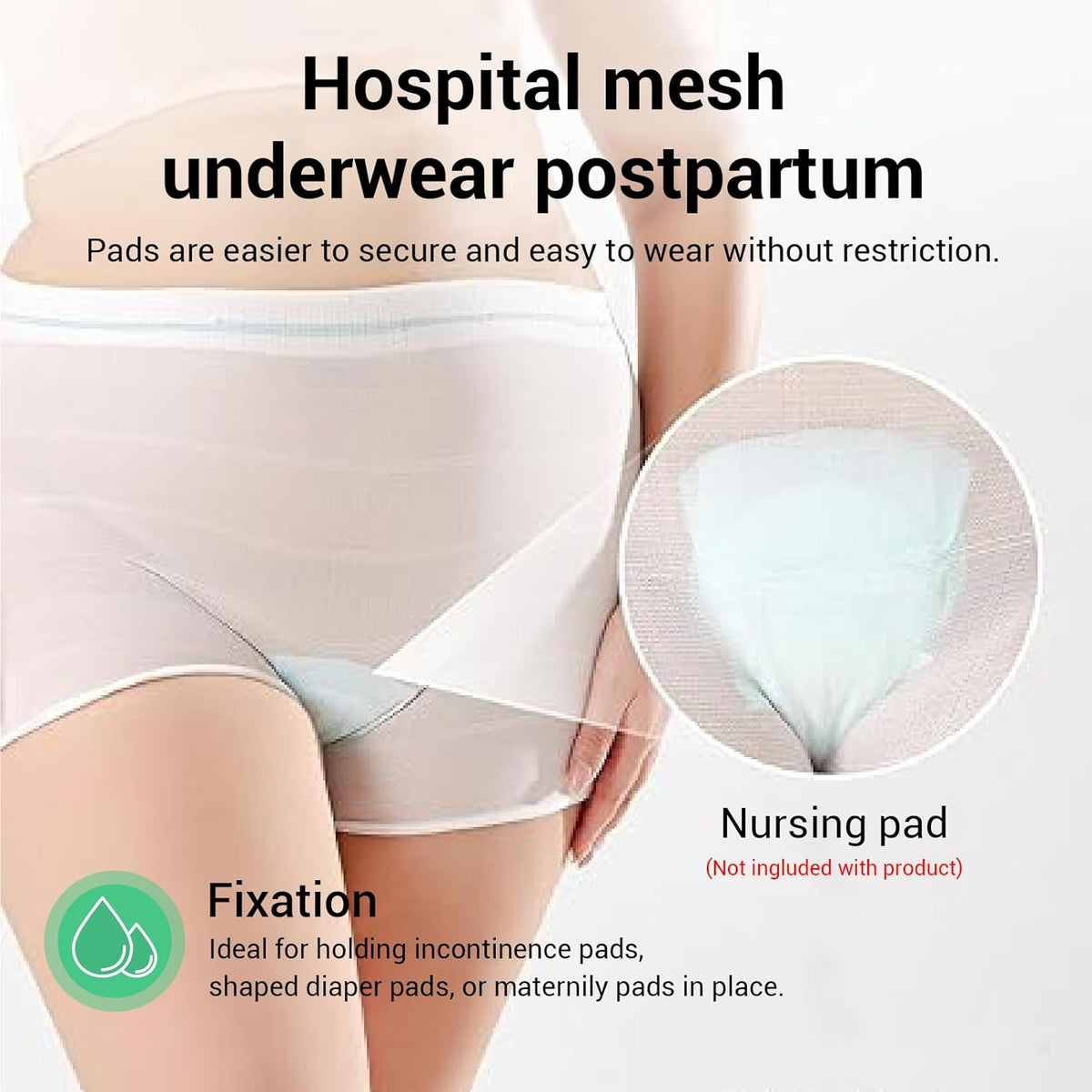 THMINS 10 Disposable Underwear Disposable Postpartum