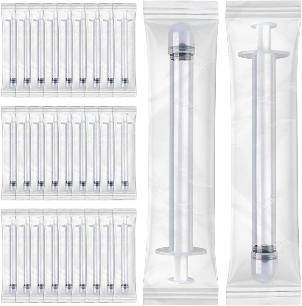 EDWERD Med Sterile Vaginal Cream Applicators - Individually Wrapped Plastic Applicator for Ointments, Gels and Creams, with Dosage Marks, Disposable, 30 Pack (5g)