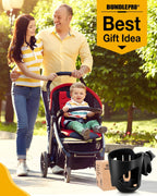 BUNDLEPRO Universal Stroller Cup Holder | Fits Bikes, Trolleys and Walkers, Compatible with Most Sizes of Drink Cups