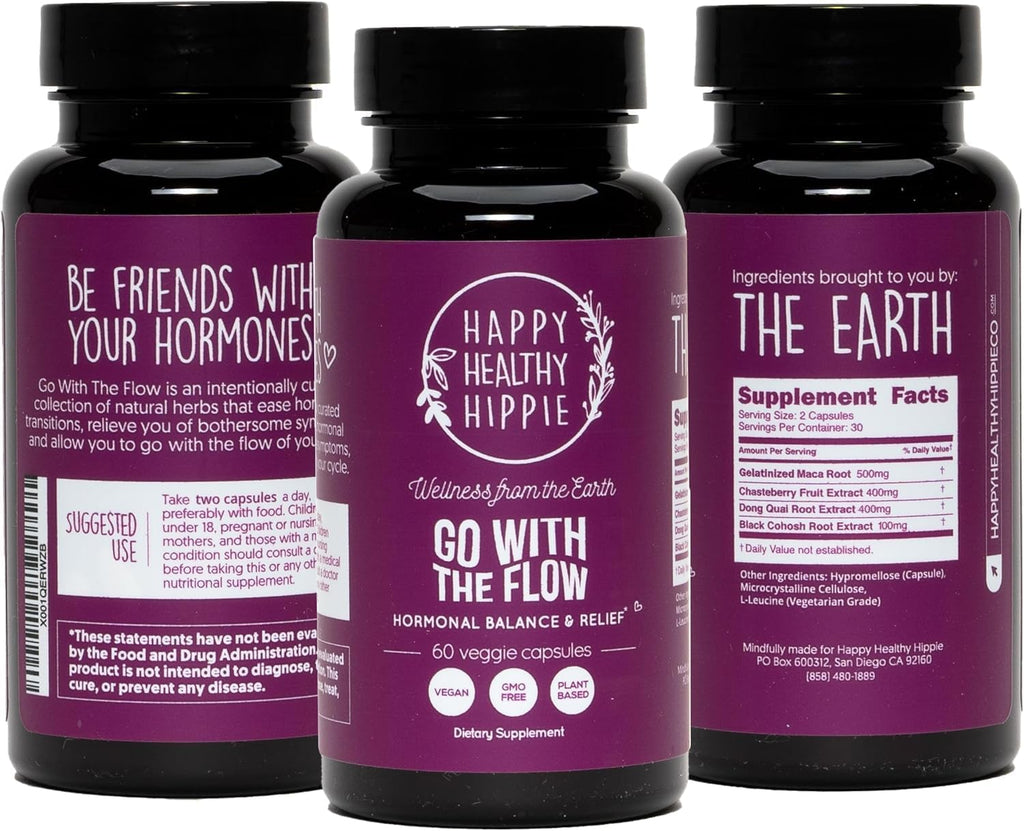 Happy Healthy Hippie Go Dietary Supplements 60 capsules