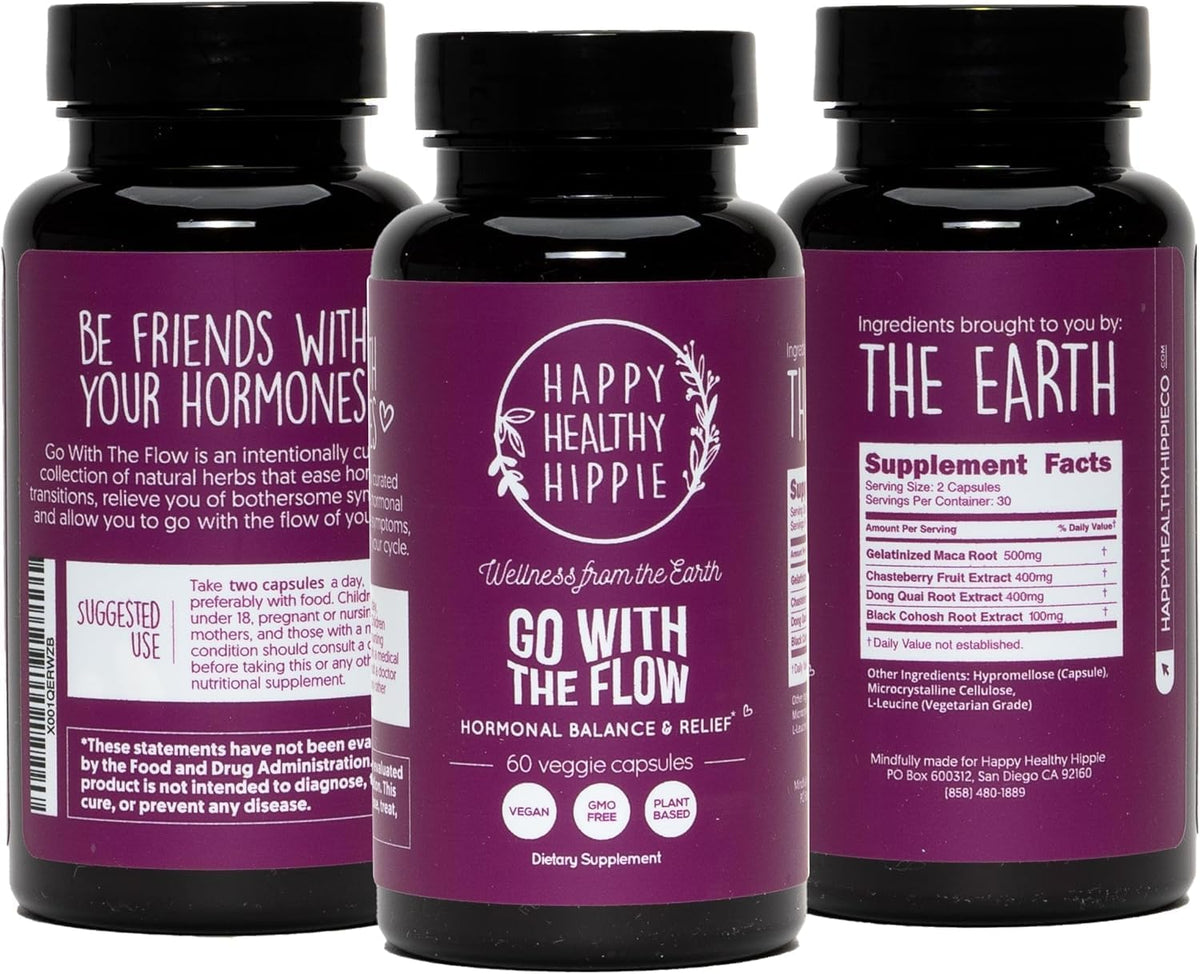Happy Healthy Hippie Go Dietary Supplements 60 capsules