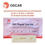 HIV-1 & HIV-2 Rapid Test Kit, Qualitative Antibody Detection, Serum/Plasma/Whole Blood. For Home/Self Use. (Pack of 2)