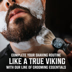 Viking Revolution Shaving Cream for Men - Sandalwood - 5.3 oz | Soft, Smooth & Silky Shaving Soap - Rich Lather for Smoothest Shave - Luxury Formula - Sandalwood Scent