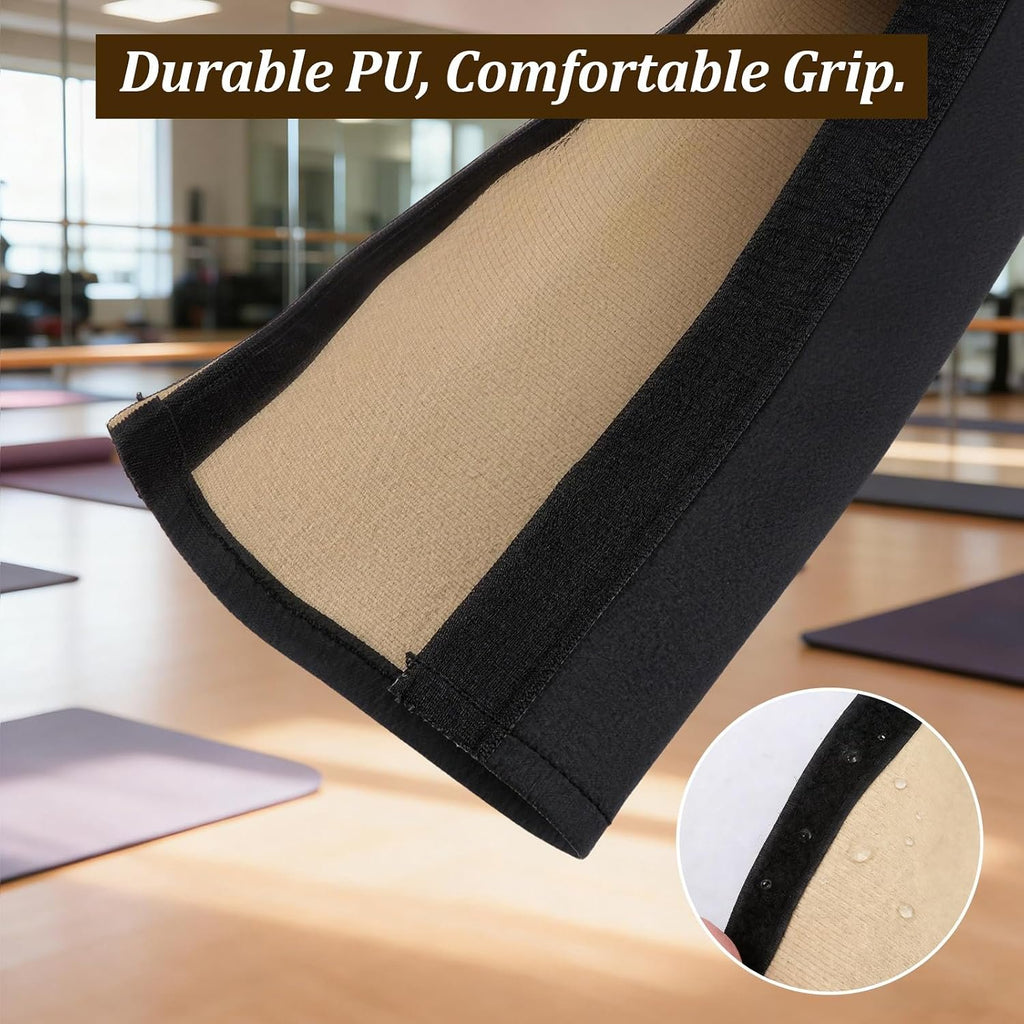 Menolana Bar Cover PU Leather Wear Resistant Bar Protector Handrail Cover Footrest Sleeve for Pilates Reformer Exercise Home Gym
