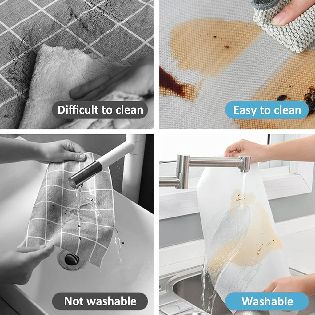 Shelf Liner Non Adhesive Cabinet Liners Washable EVA Plastic Drawer Liner Cupboard Pad for Kitchen Pantry Sink (60 * 500cm)