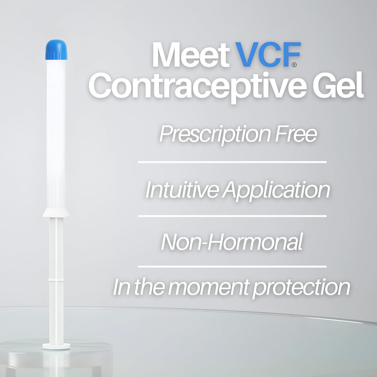 VCF Vaginal Contraceptive Gel, 1 Pack of 10 Pre-Filled Applicators