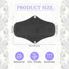PHOGARY 7 Pieces Reusable Menstrual Pads, Washable Night Pads for Abundant Menstrual Flow, Washable Night Pads for Abundant Menstrual Flow