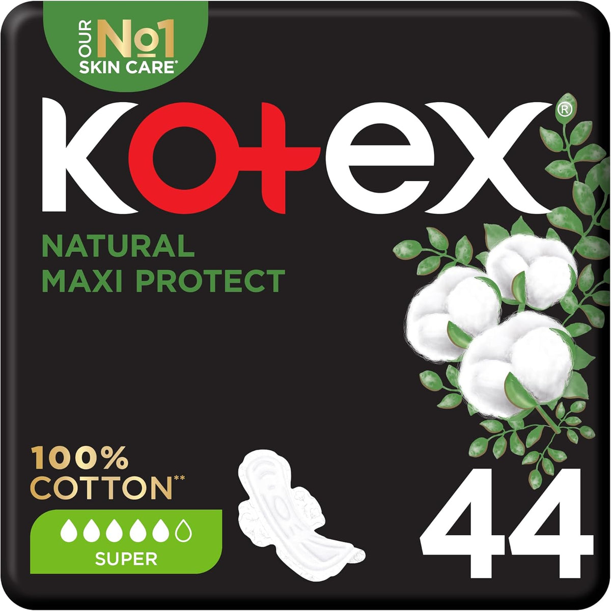 Kotex Sanitary Pads 100% Cotton With Wings