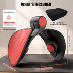 Pelvic Floor Exercise Devices 35lb Resistance Kegel Thigh Trainer with Band | Pelvic Floor Muscle Training, Inner Thigh Exerciser, Postpartum Recovery Support for Women, Suitable for Women and Men