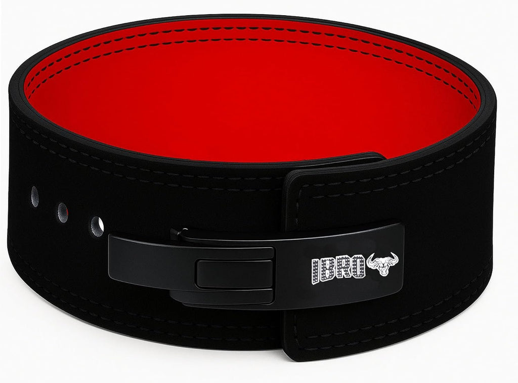 IBRO Powerlifting Lever Gym Belt – Power 8MM, 10MM or 13MM Extreme Heavy Duty Genuine Leather Belts - Squats Deadlifts Bodybuilding Weight Lifting IPF Power Lifting Strongman for Men