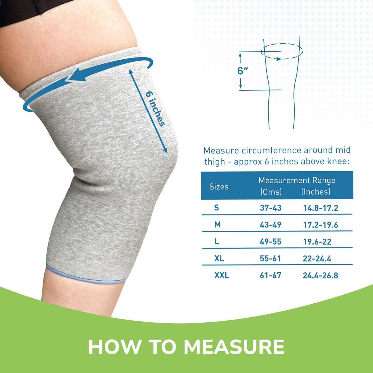 Everactiv Knee Support Sleeve – Compression Support for Arthritis, Joint Pain, and Post-Operative Recovery | Breathable Cotton Inner Lining | Unisex | 1 Pair (Large)