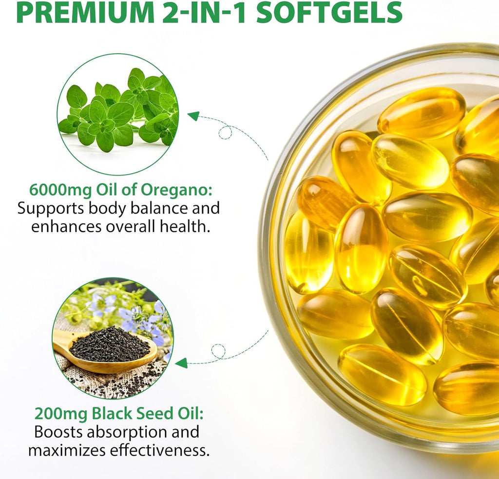 Oregano Oil with Black Seed Oil,Oil of Oregano with Black Seed Oil (2)