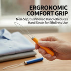 2 Pcs Button Hook Dressing Aid with Comfort Grip Handle - One Hand Button Helper for Arthritis, Seniors & Independent Living (Random Colors)