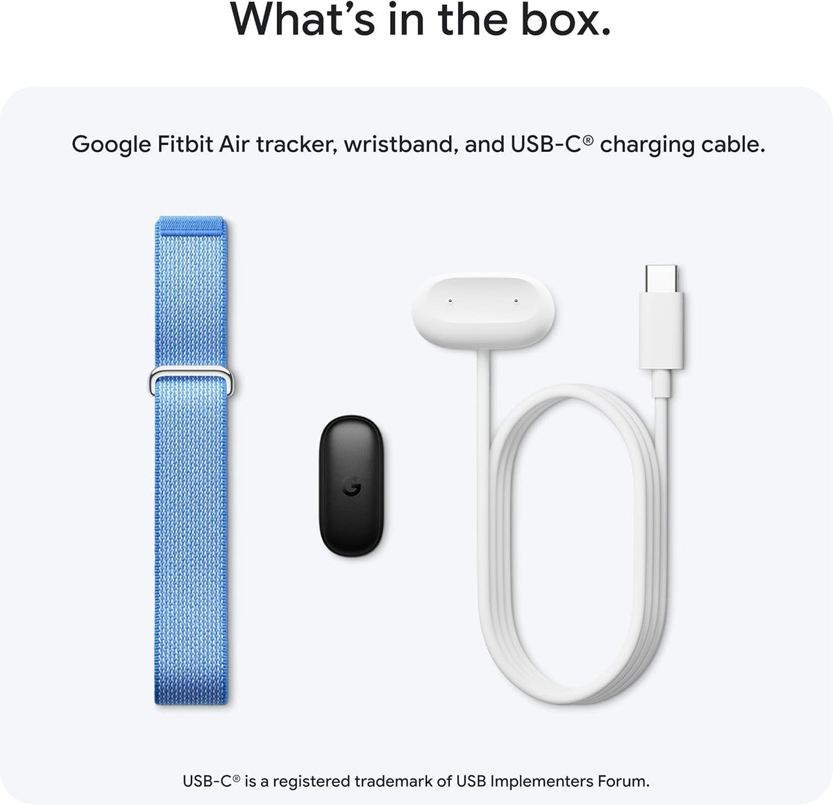 Google Fitbit Air Performance Loop Band - One Size - Obsidian | Only compatible with Fitbit Air, microadjustable, polyester, nylon, and elastane yarn band, workout-friendly