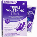 SAKYPRORAL Whitening Strips, Long-Lasting Results, Enamel Safe & Low-Sensitivity, Purple Tooth whitening, Professional Teeth Whitening Strips with Non-Slip Dry Strip Technology, 14 Count (Pack of 1)