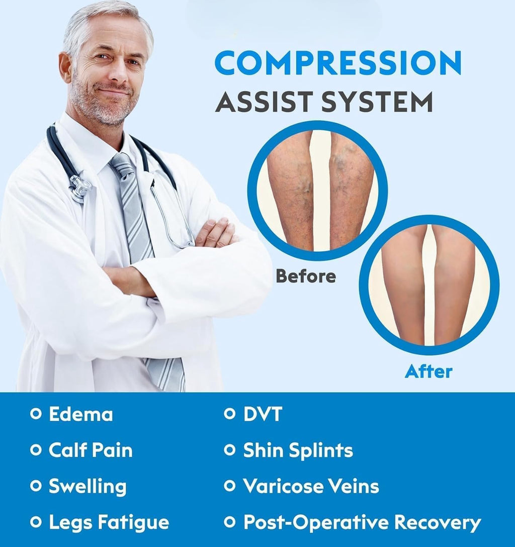 Compression Socks, Open Toe, Medical 20-30 mmHg Graduated Compression Stockings for Men Women, Knee High Compression Sleeves for Pregnancy, Varicose Veins, Relief Shin Splints, Nursing, Edema, Sports