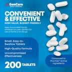 GenCare Mucus Relief Expectorant Guaifenesin 400mg, 200 Tablets | Compares to Mucinex; fast-acting expectorant, chest congestion relief