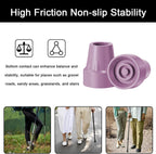 4 Pack Replacement Rubber Cane Tips 3/4 Inch Heavy Duty Rubber Crutch Tips Non Slip Walker Tips for Walkers Commodes Shower Chairs Canes Leg (Pink)