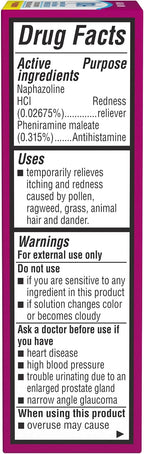 Opcon-A by Bausch & Lomb Antihistamine Allergy Eye Drops, 15 mL