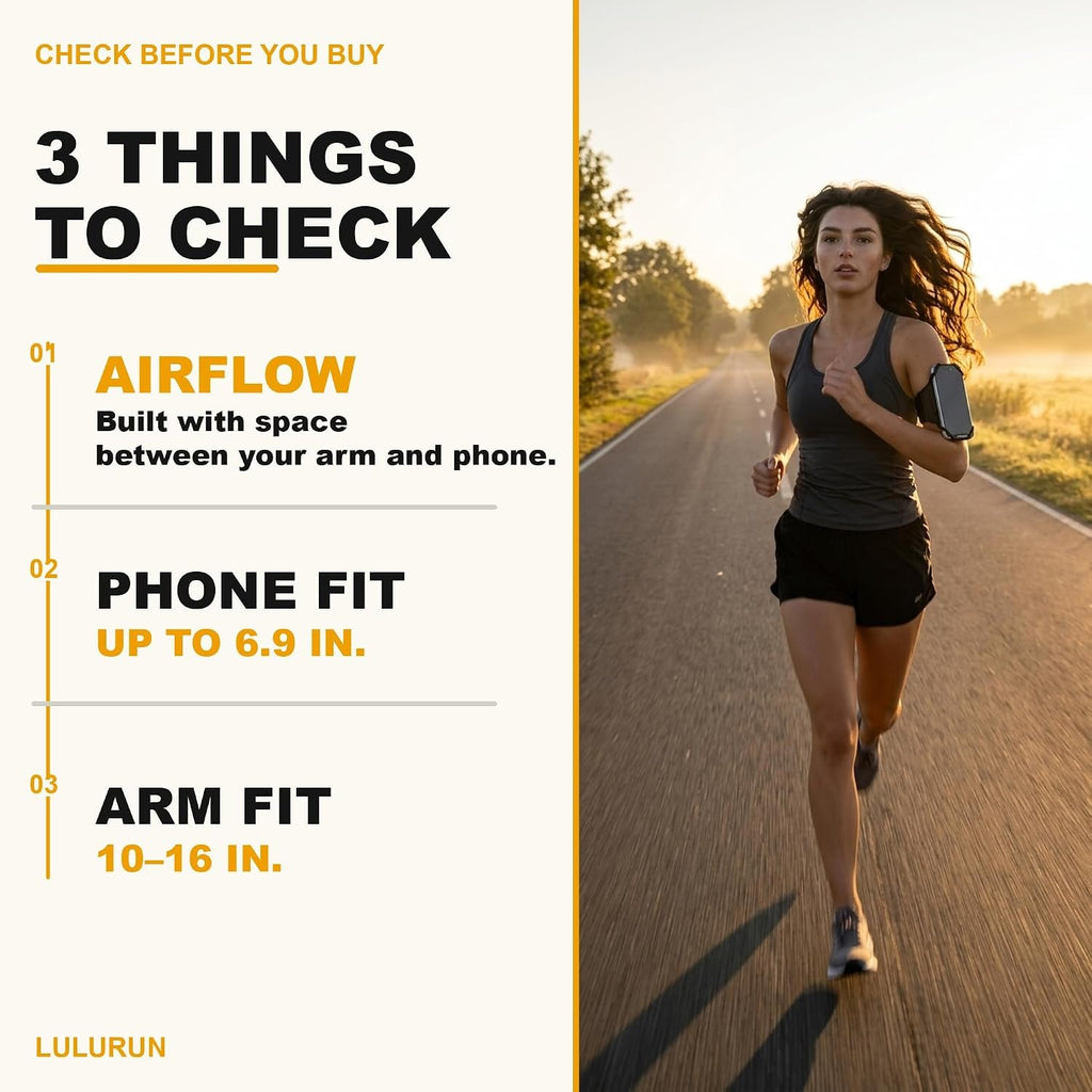 Phone Holder for Running, 360 Rotatable Armband for iPhone Samsung