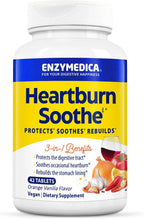 Enzymedica Heartburn Soothe Chewable Supplement, Vanilla Orange, 42 Tablets