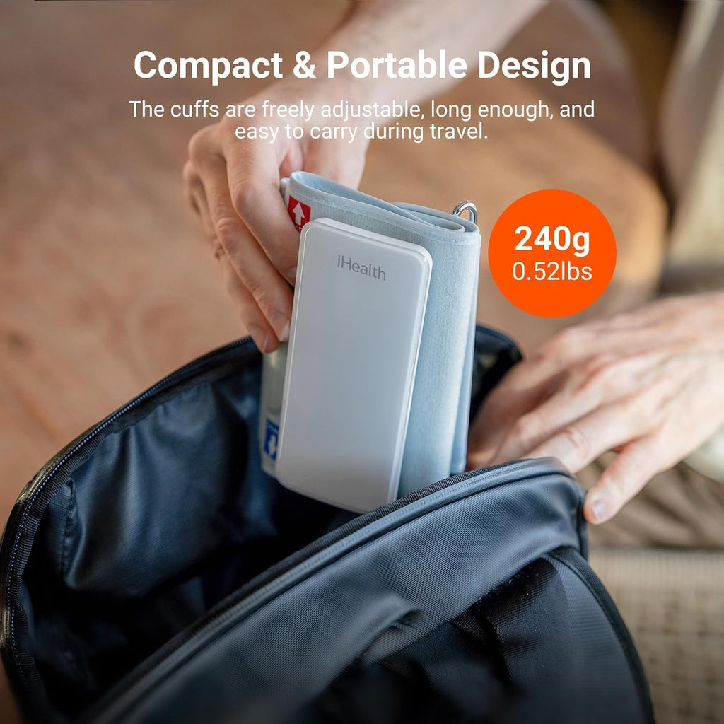 iHealth Neo Wireless Blood Pressure Monitor, Upper Arm BP Machine with App | Clinically Validated, Fast & Gentle Measurement, Ultra Thin Design, Rechargeable Battery, Data Management & Sharing