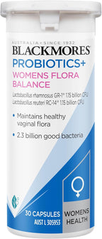 Blackmores Probiotics+ Women's Flora Balance | Supports Healthy Vaginal Flora Balance | 30 Capsules