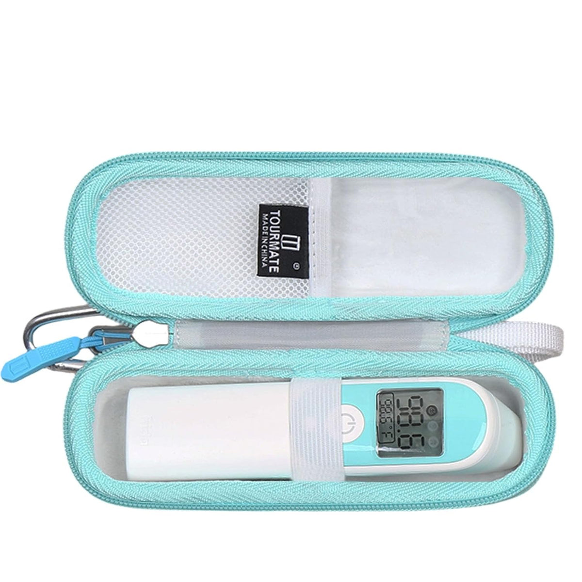Tourmate Hard Storage Case for Thermometer,Travel Case for Viproud/femometer/GoodBaby 3-in-1 Infrared Thermometer(Box for Sale) (PU White)