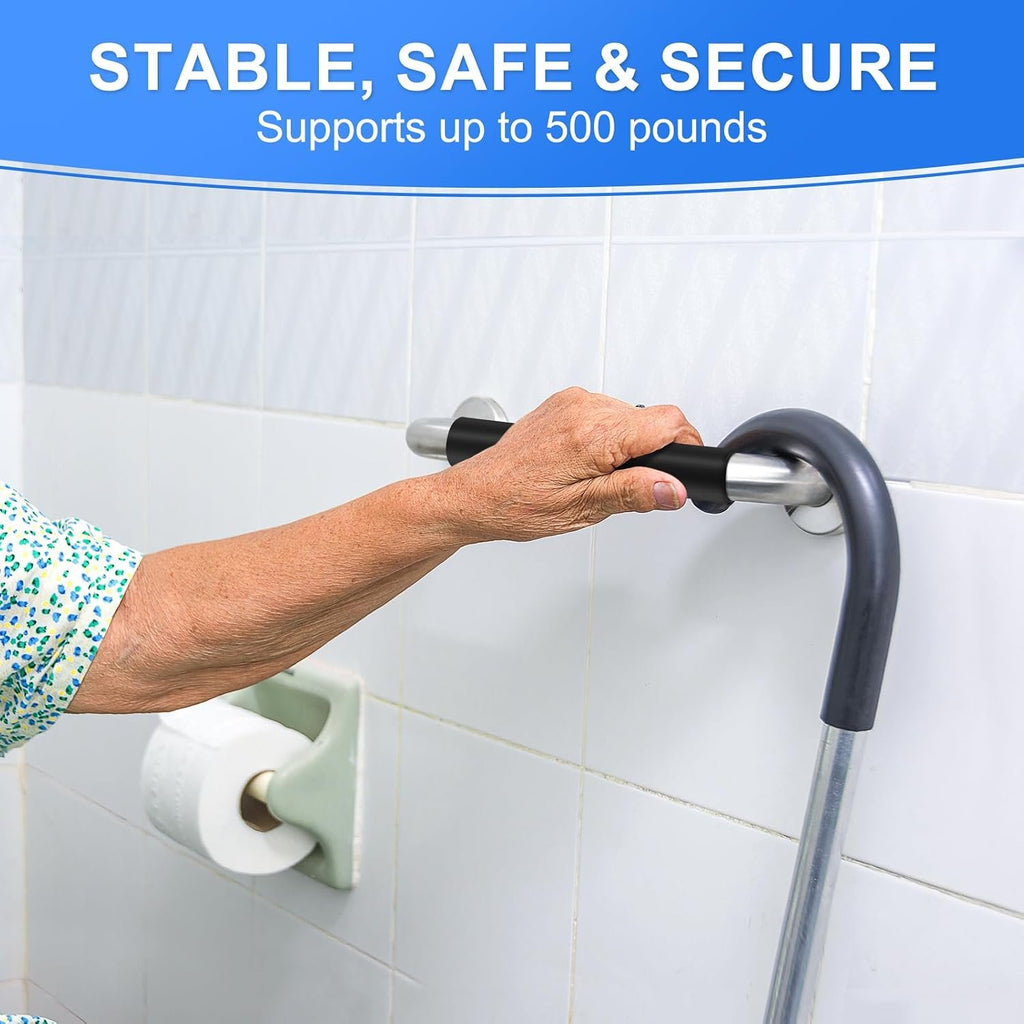 Gotega 16 Inch Shower Grab Bars for Seniors, Anti Slip Handicap Grab Bars