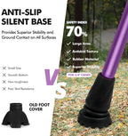 GPTCAMP Offset Walking Cane for Men & Women with Anti-Slip Tip