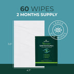 NOVEHA Demodex Eyelid & Lash Wipes | Box Of 60 Individually Wrapped Extra Strength Cleansing Eyelash Wipes - Battle Itchy & Irritated Eyes associated with Demodex Mites, Naturally Remove debris