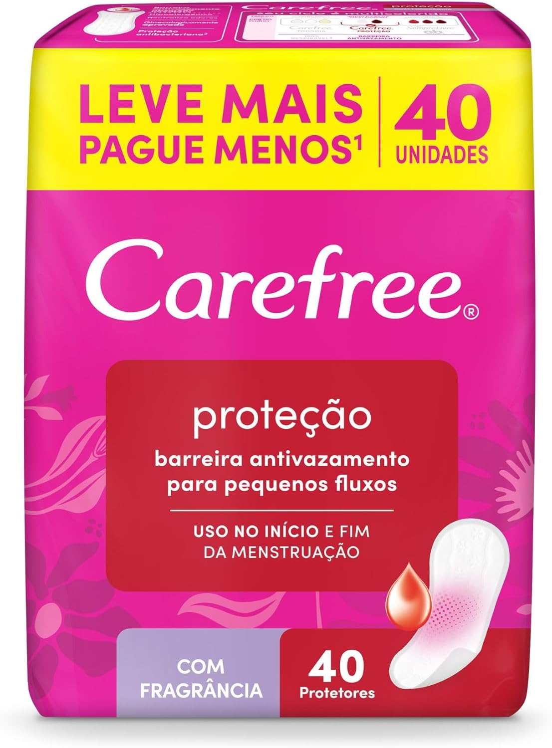 Carefree Panty Liners 40 pieces