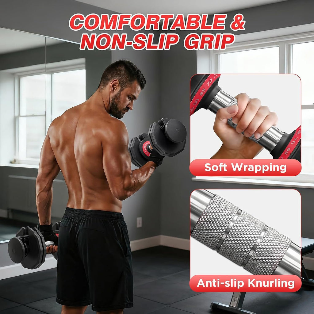 Adjustable Dumbbells Set for Home Gym