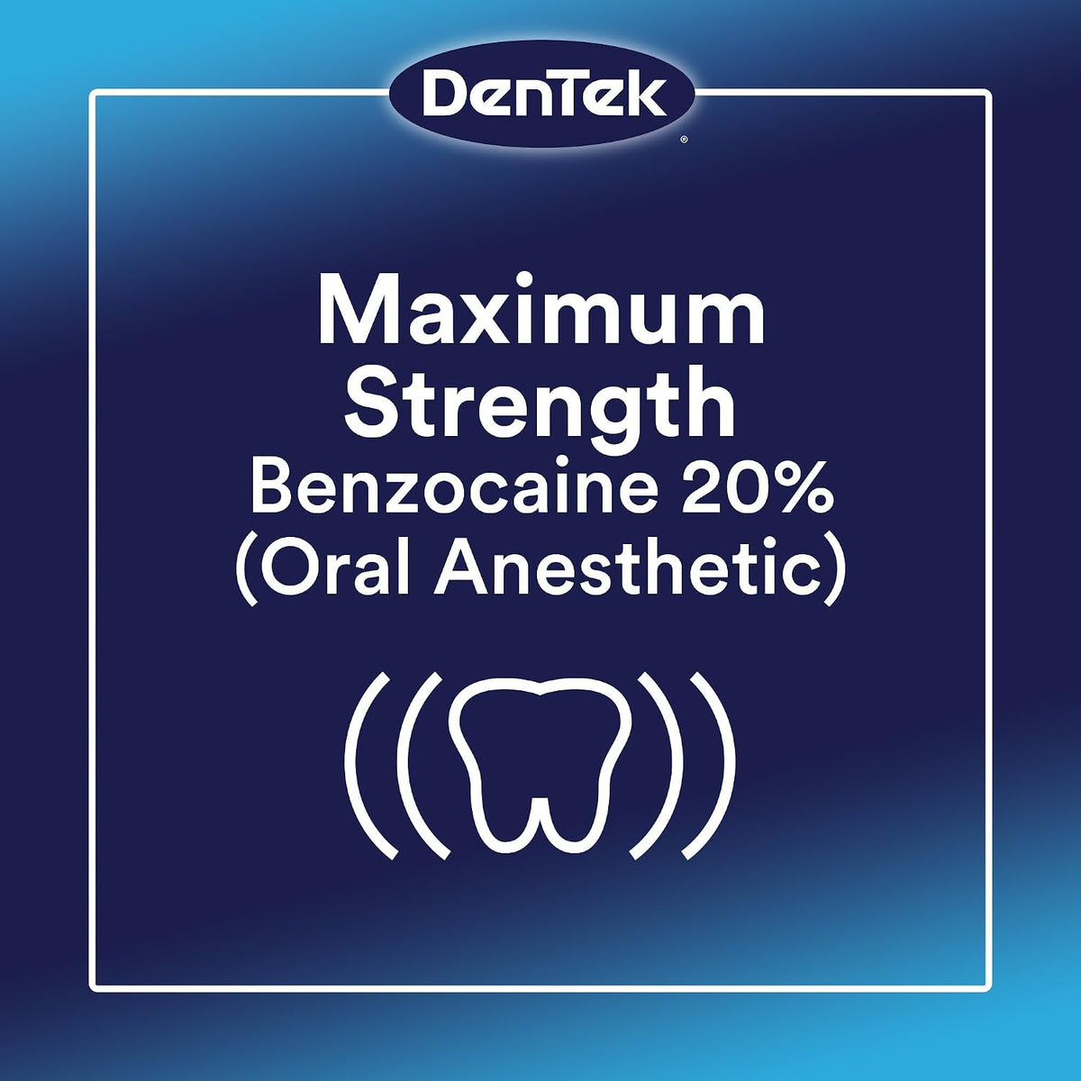 DenTek Instant Oral Pain Relief Kit with Benzocaine, 50 Treatments | Maximum Strength, Instant Pain Reliever, Recommend for Toothaches & Gum Pain, 50 Disposable Applicators