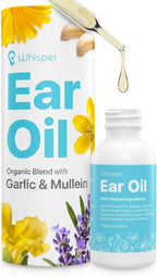 Ear Oil Drops | Garlic Mullein Ear Drops for Clogged Ears, Ear Infection, Ear Wax Removal Drops, Itchy Ears & Earache Drops | Swimmers Ear Drops For Swimmers | Sweet Oil For Ears | Ear Tinnitus Relief