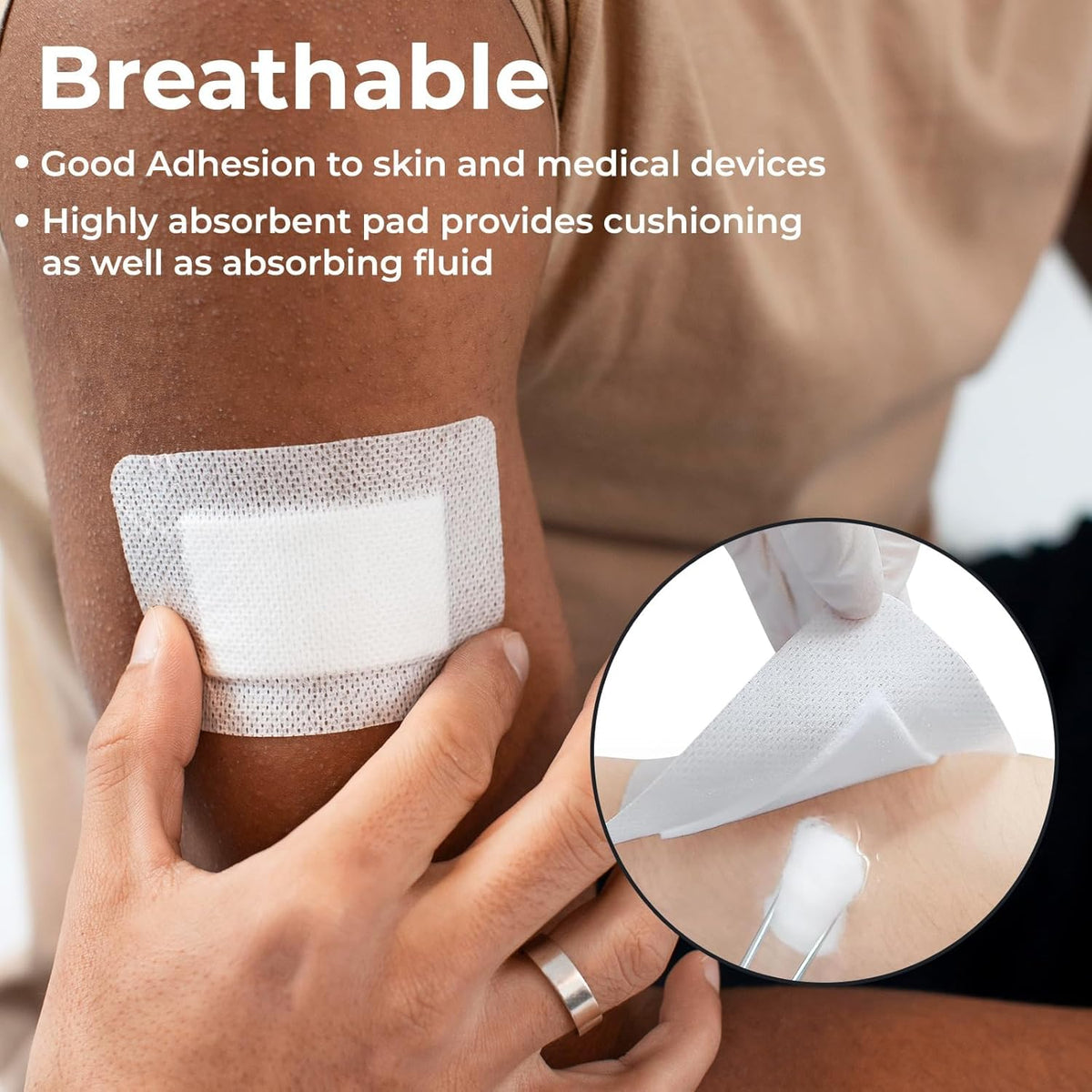 Gauze and Wound Dressings Sterile Hypoallergenic 60 mm 70 mm