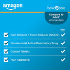 Amazon Basic Care Ibuprofen Tablets, Fever Reducer and Pain Relief from Body Aches, Headache, Arthritis Pain and More, 1000 Count