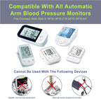 Replacement Extra Large Cuff for Omron BP Monitors 22-52CM Big Arm - Adjustable XL Blood Pressure Cuff, Includes 6 Universal Interface, Blood Pressure Monitors Large Cuff Compatible