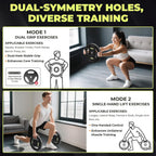 AboveGenius 45 lb Barbell Weight Set, Adjustable Workout Bar | Barbell Weight Set for Home Gym Strength Training, Full Body Workout, Muscle Building, Home Fitness Weight Lifting Equipment